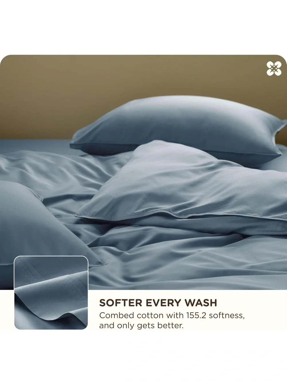 Bedsure PureWoven Cooling Duvet Cover, Ideal for Hot Sleepers, Queen Size